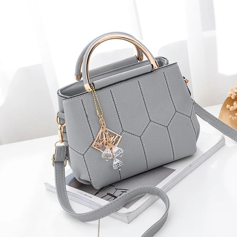 Embroidered Small Square Bag Thread Shoulder Messenger Bag