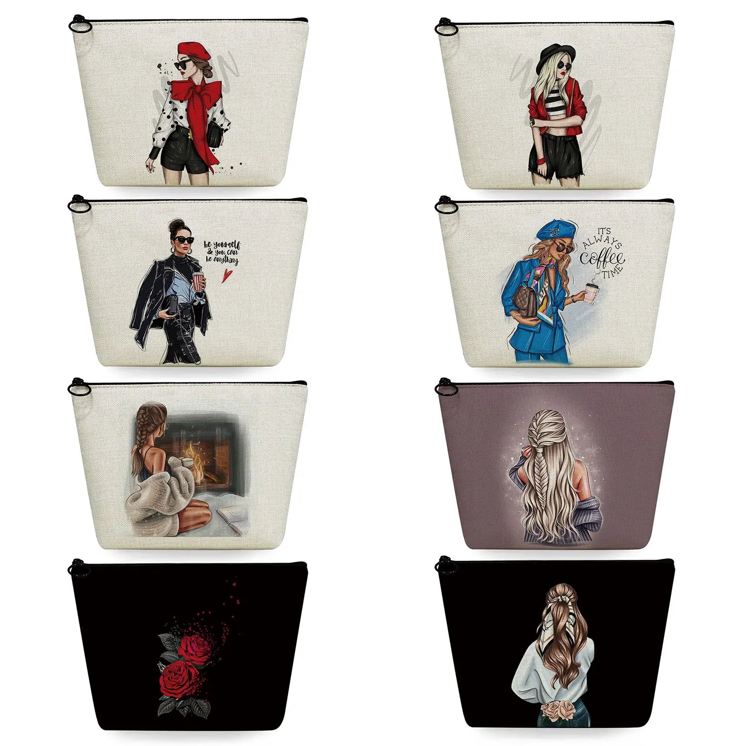 Harajuku Style Travel Toiletry Bag Graphic Print Cosmetic Makeup Bag