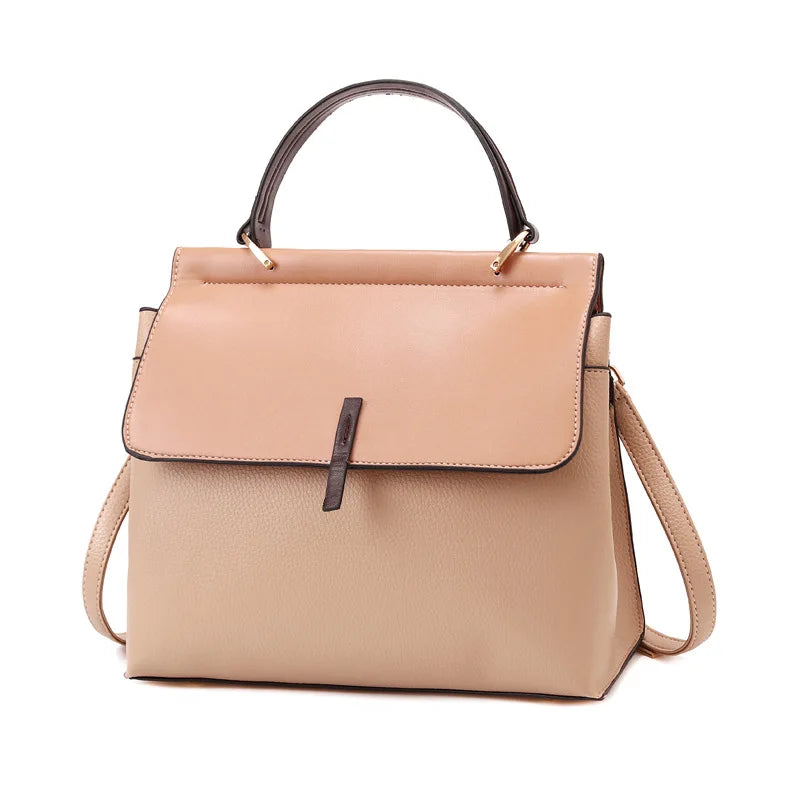 Atmospheric Contrast Tote Bag Women's Large-capacity Messenger Bag