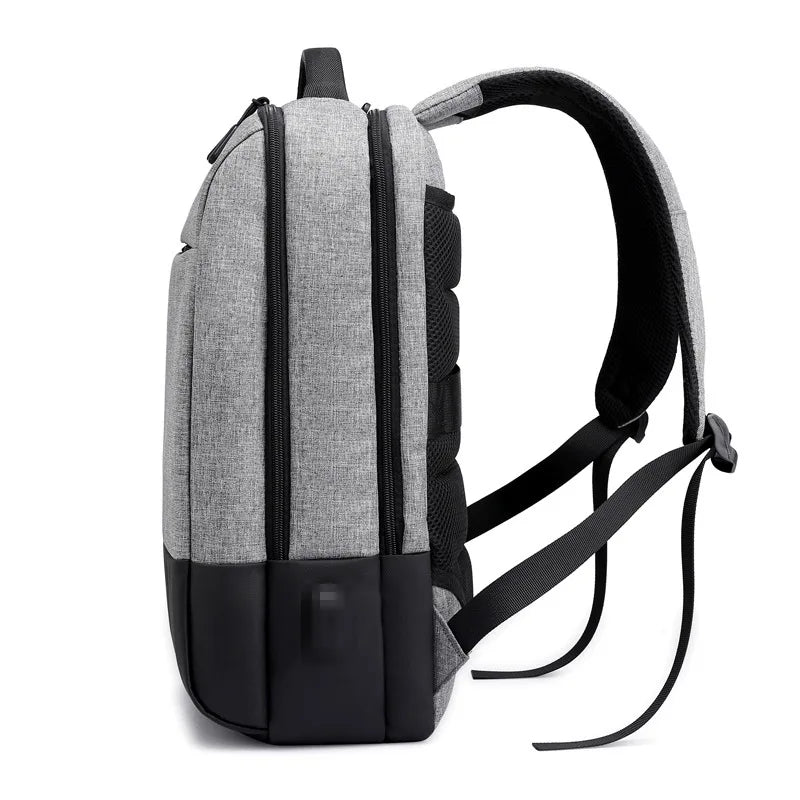 Men Laptop Backpack Waterproof USB Charge Travel Clothes Storage
