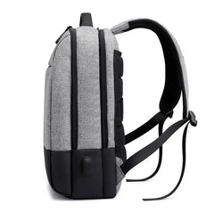 Men Laptop Backpack Waterproof USB Charge Travel Clothes Storage