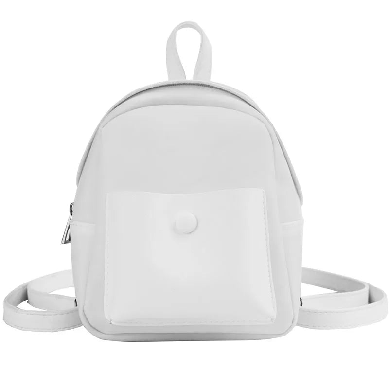 Mini PU Leather Backpack for Women Travel