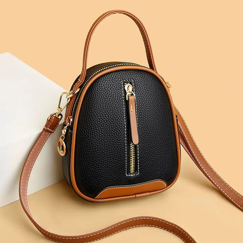Small Bag Women's Mini Cross-body Soft Leather Mobile Phone Bag
