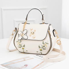 Winter Embroidered Crossbody Bag Women