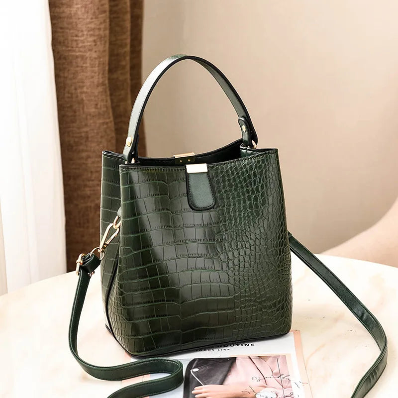 Women's Bucket Shoulder Bag Portable & Versatile