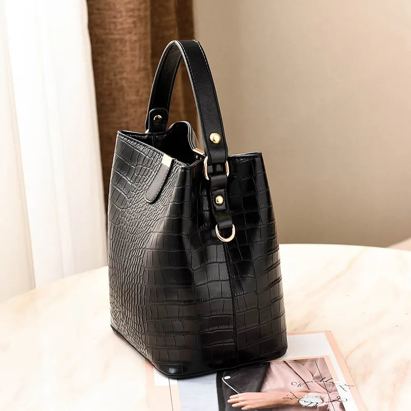 Women's Bucket Shoulder Bag Portable & Versatile