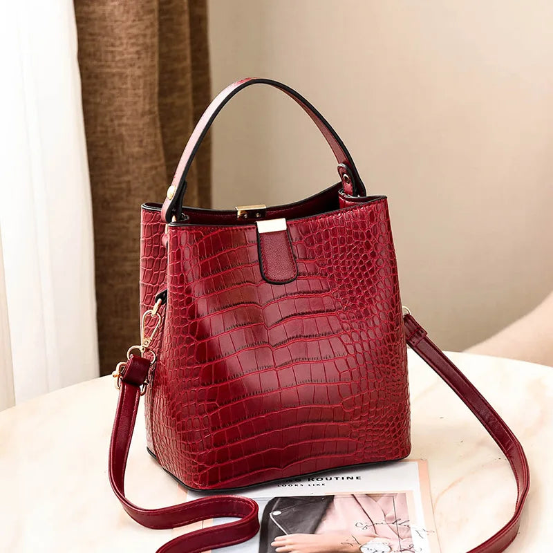Women's Bucket Shoulder Bag Portable & Versatile
