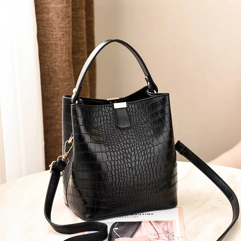 Women's Bucket Shoulder Bag Portable & Versatile