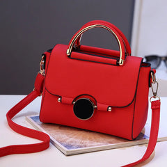 Spring Lock Handbags One-shoulder Messenger Bag Women