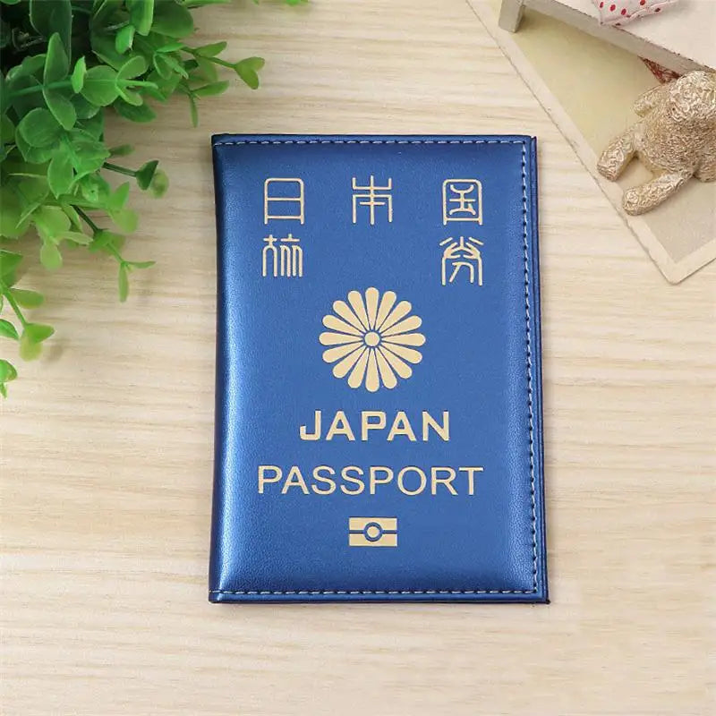 Stylish Leather Japan Passport Cover for Women