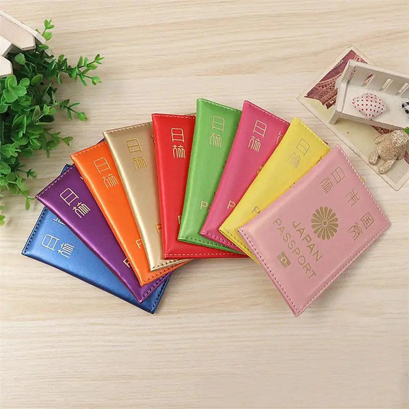 Stylish Leather Japan Passport Cover for Women