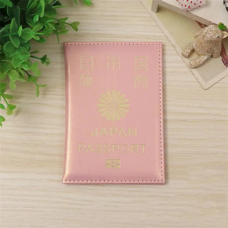 Stylish Leather Japan Passport Cover for Women
