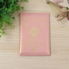 Stylish Leather Japan Passport Cover for Women