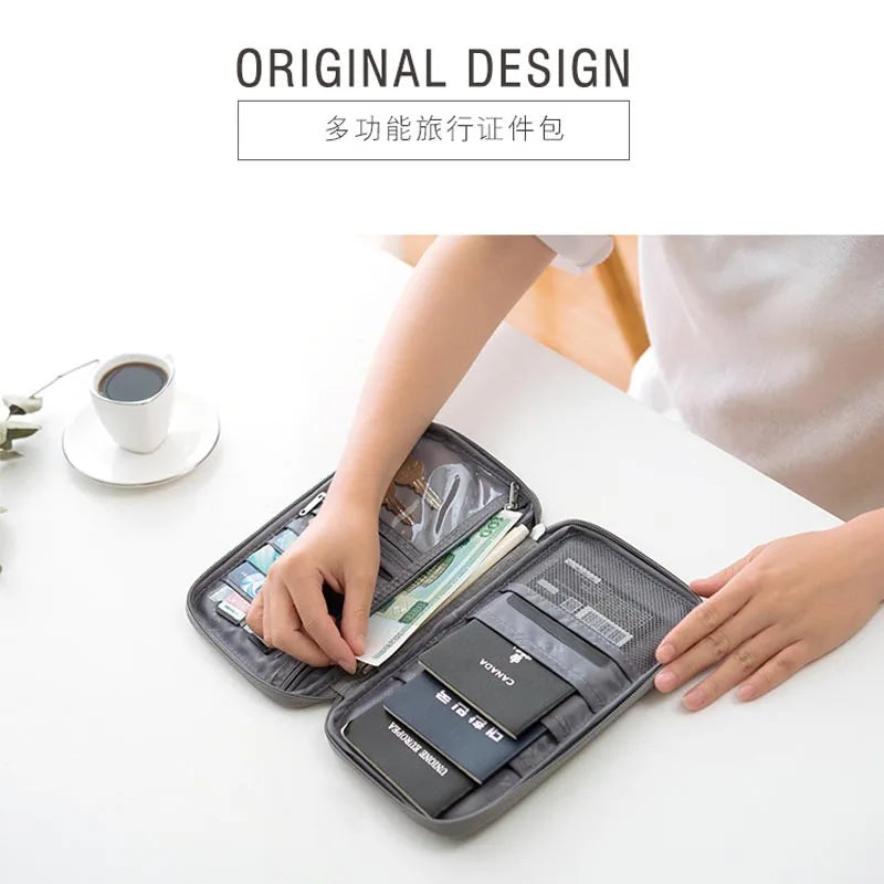 Waterproof Passport Holder Organizer for Family Travel