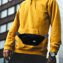 Tinyat Waist Bag Pack Travel Phone Belt Pouch Casual Unisex Chest Bag C