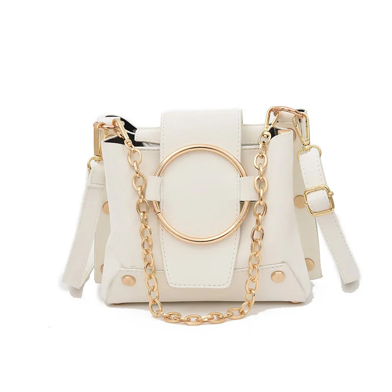 Women Leather Handbags Chain Shoulder Messenger Bag