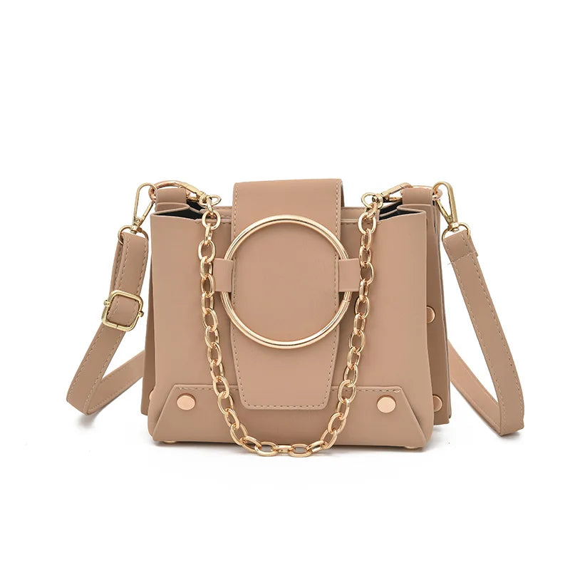 Women Leather Handbags Chain Shoulder Messenger Bag