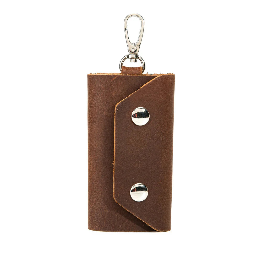 Housekeeper Leather Key Holder Wallet Unisex Organizer Bag Car Wallet