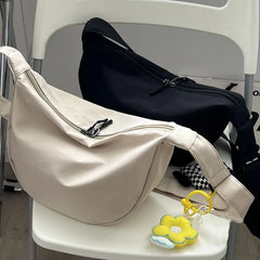Polyester Fiber Women's Dumpling Shoulder Bag Waterproof Handbag