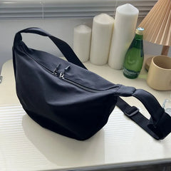 Polyester Fiber Women's Dumpling Shoulder Bag Waterproof Handbag