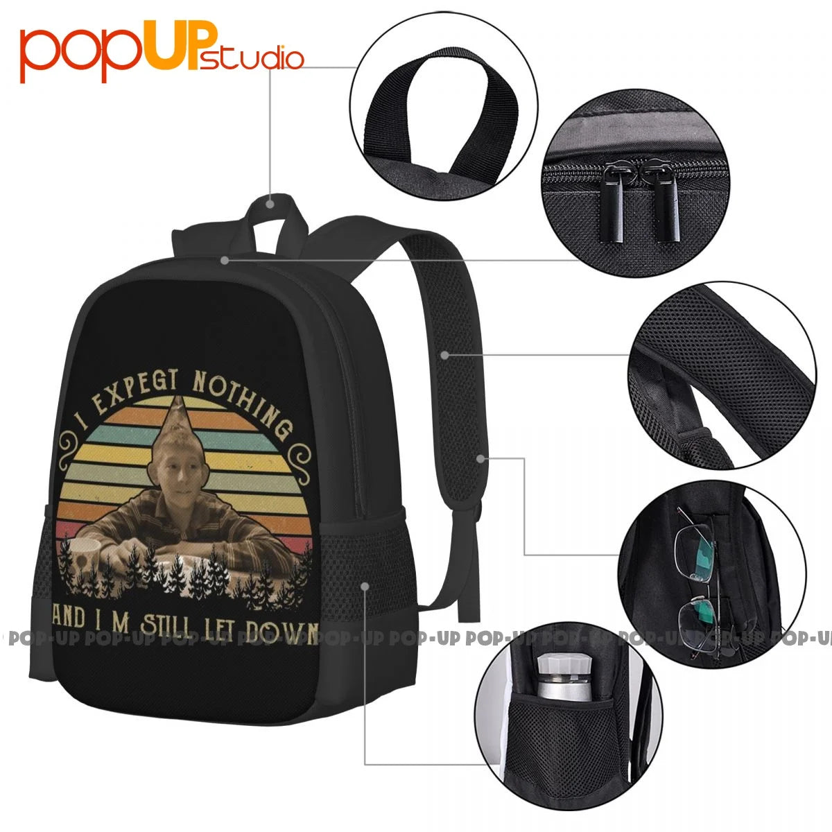 Malcolm In The Middle Dewey Wilkerson Vintage Backpack Large Capacity Shoe Bag