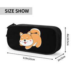 Shiba Inu Puppy Gift Pen Box School Anime Zipper Pen Bag
