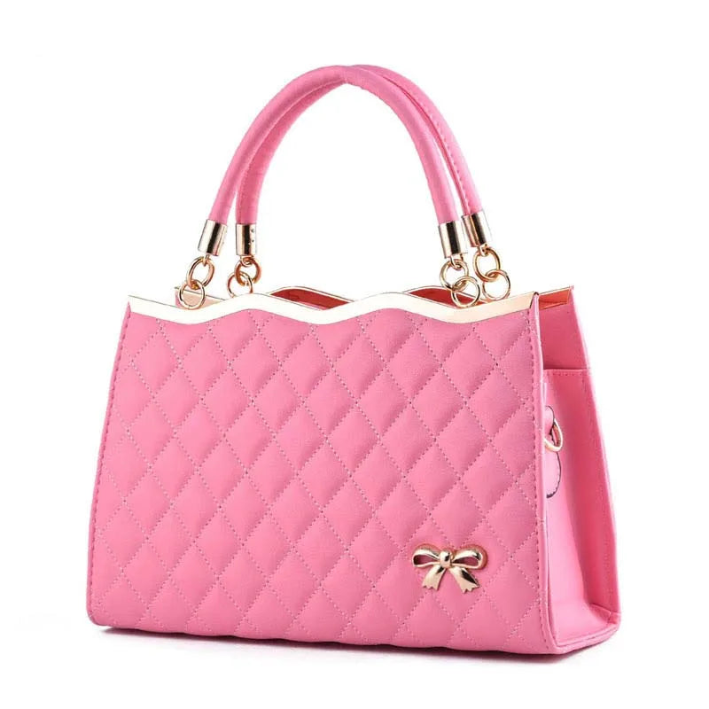 Europe Bowknot Bag Women Handbag PU Leather Lady Tote Crossbody Bags