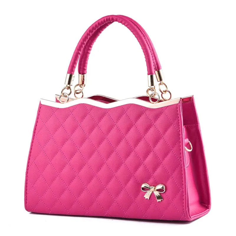 Europe Bowknot Bag Women Handbag PU Leather Lady Tote Crossbody Bags