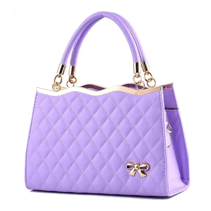 Europe Bowknot Bag Women Handbag PU Leather Lady Tote Crossbody Bags