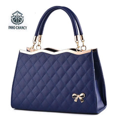 Europe Bowknot Bag Women Handbag PU Leather Lady Tote Crossbody Bags