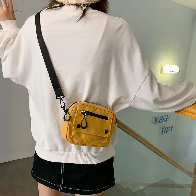 Small Crossbody Messenger Bag for Women Versatile Student Shoulder Pouch