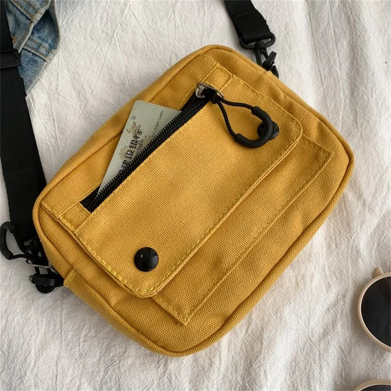 Small Crossbody Messenger Bag for Women Versatile Student Shoulder Pouch