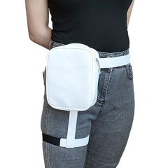 Stylish Women Waist Leg Leather Bag for Hiking Motorcycle