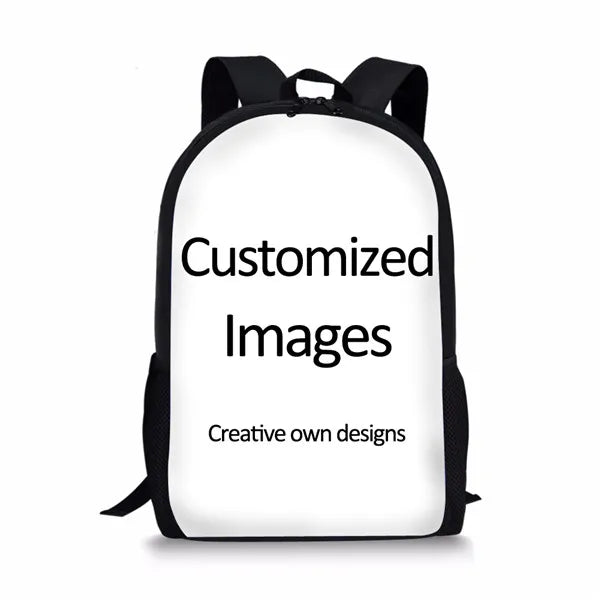 Boys Fire Football Printed School Backpack