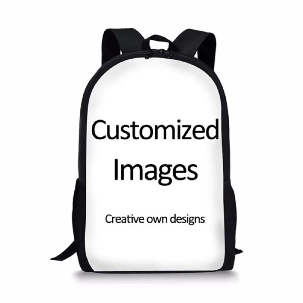 Boys Fire Football Printed School Backpack
