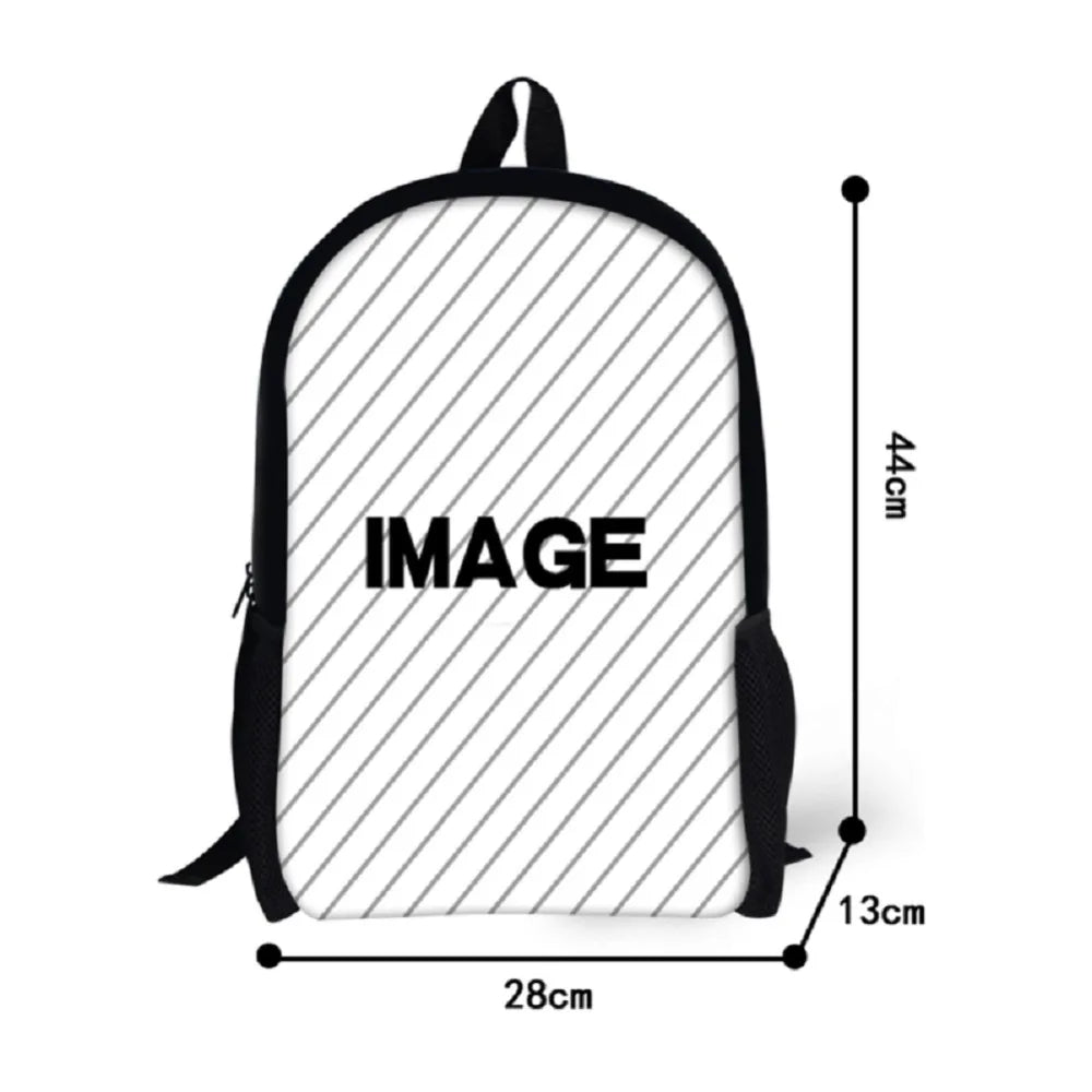 Art Dot Pattern Printed School Bag Girl Shoulder Bookbags