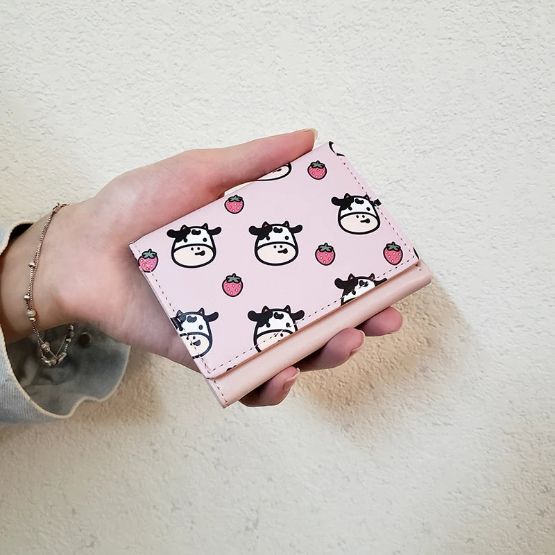 Ins Women's Short Wallet Coin Purse Card Case Small Bag