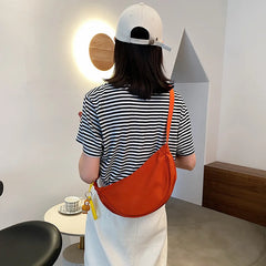 Girls Casual Canvas Cross Body Bag Woman Chest Bags