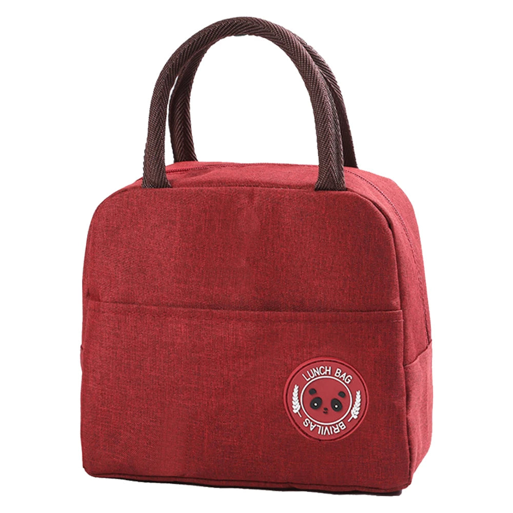 Insulated Lunch Bag for Women Kid Food Thermal Handbag Picnic Dinner Cooler Bags