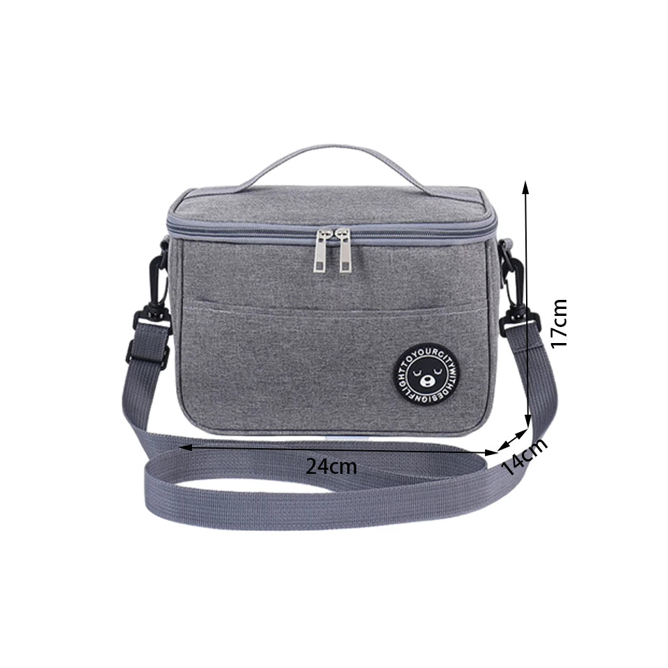 Insulated Lunch Box Men Women Travel Portable Camping Picnic Bag