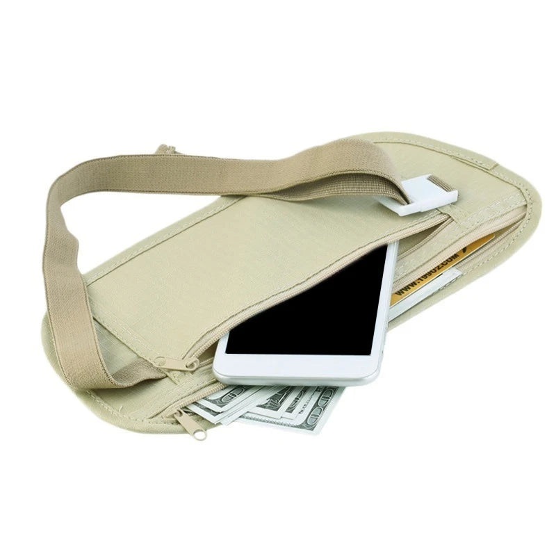 Invisible Travel Waist Packs Pouch Money Belt Bag