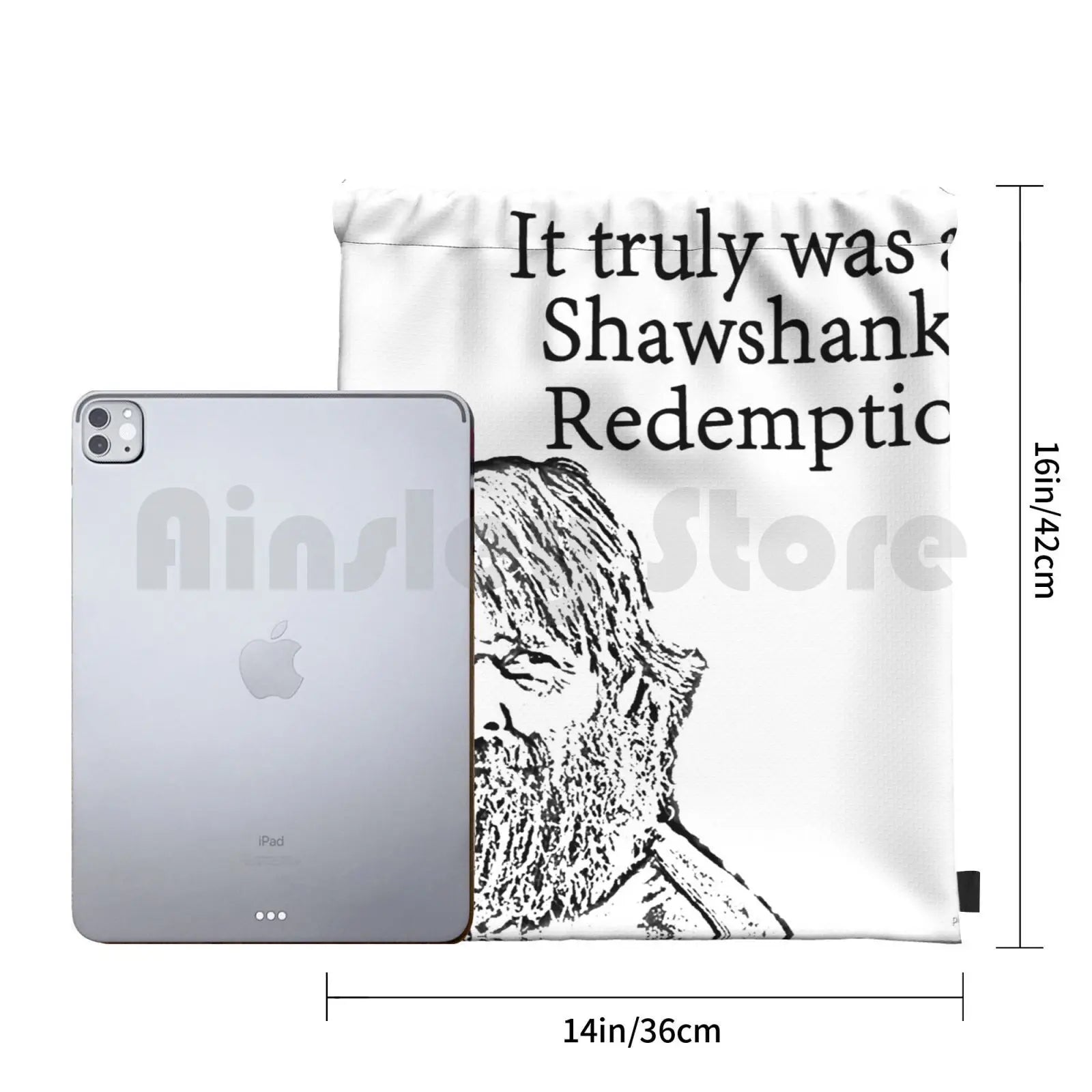 Shawshank Redemption Last Man On Earth Backpack Drawstring Bag