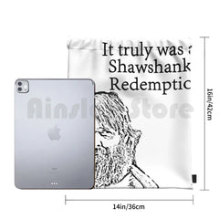 Shawshank Redemption Last Man On Earth Backpack Drawstring Bag