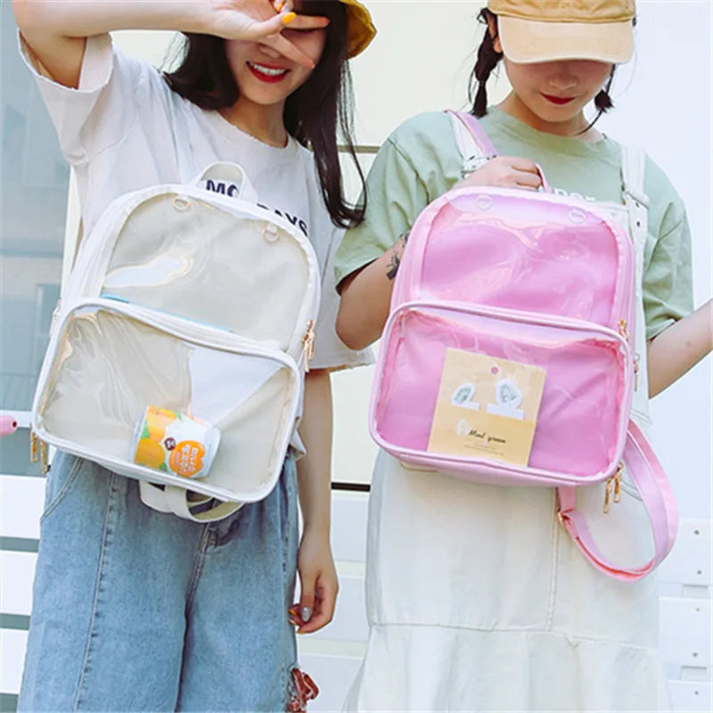 Clear Transparent Ita Bag Backpack for Women