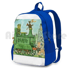 Vintage Ivor Engine Outdoor Hiking Backpack Waterproof Camping Travel