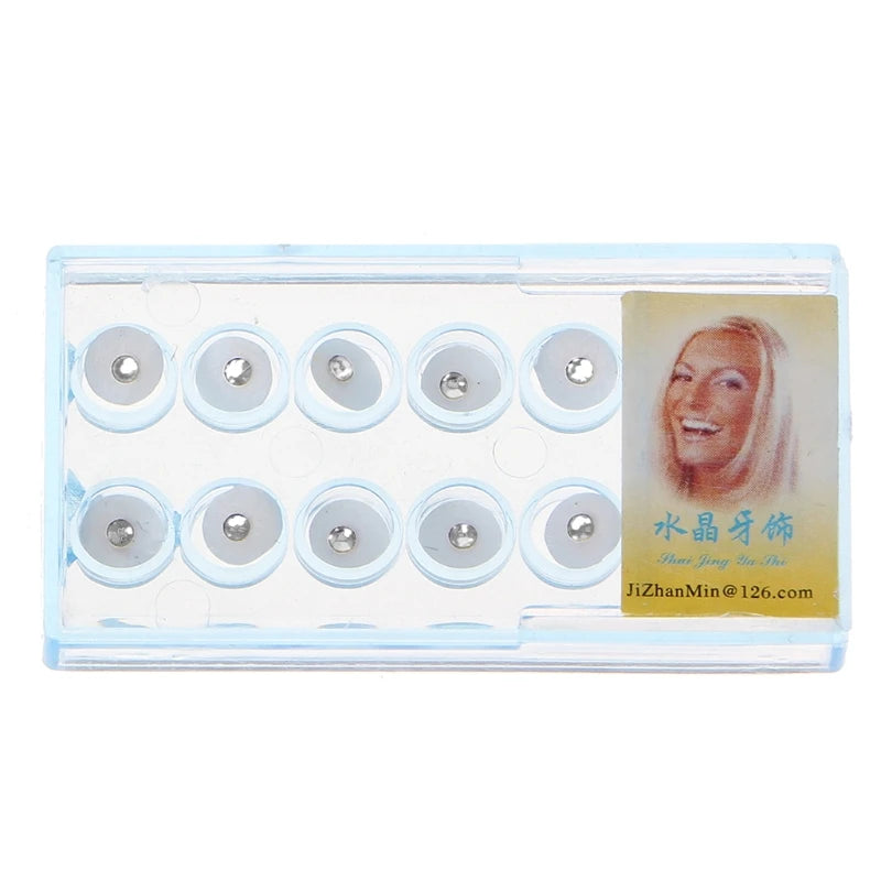 10pcs/Box Dental Crystalline Tooth Jewelry Gem with Box