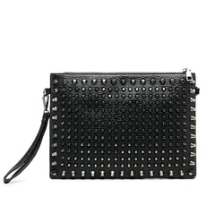 Punk Rock Style Rivet Envelope Bag for Women, Evening Clutch Shoulder Bag