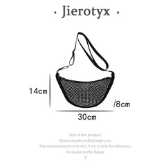 Hobos Bags Diamonds Underarm Bag Women Shoulder Strap Lady Party Rhinestone