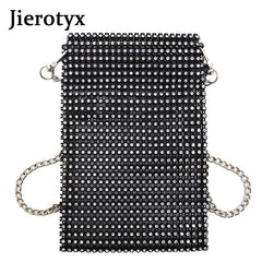 Flash Women Shoulder Bag Full Diamonds Lady Crossbody Bag Chain Diagonal Handbag