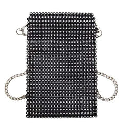 Flash Women Shoulder Bag Full Diamonds Lady Crossbody Bag Chain Diagonal Handbag
